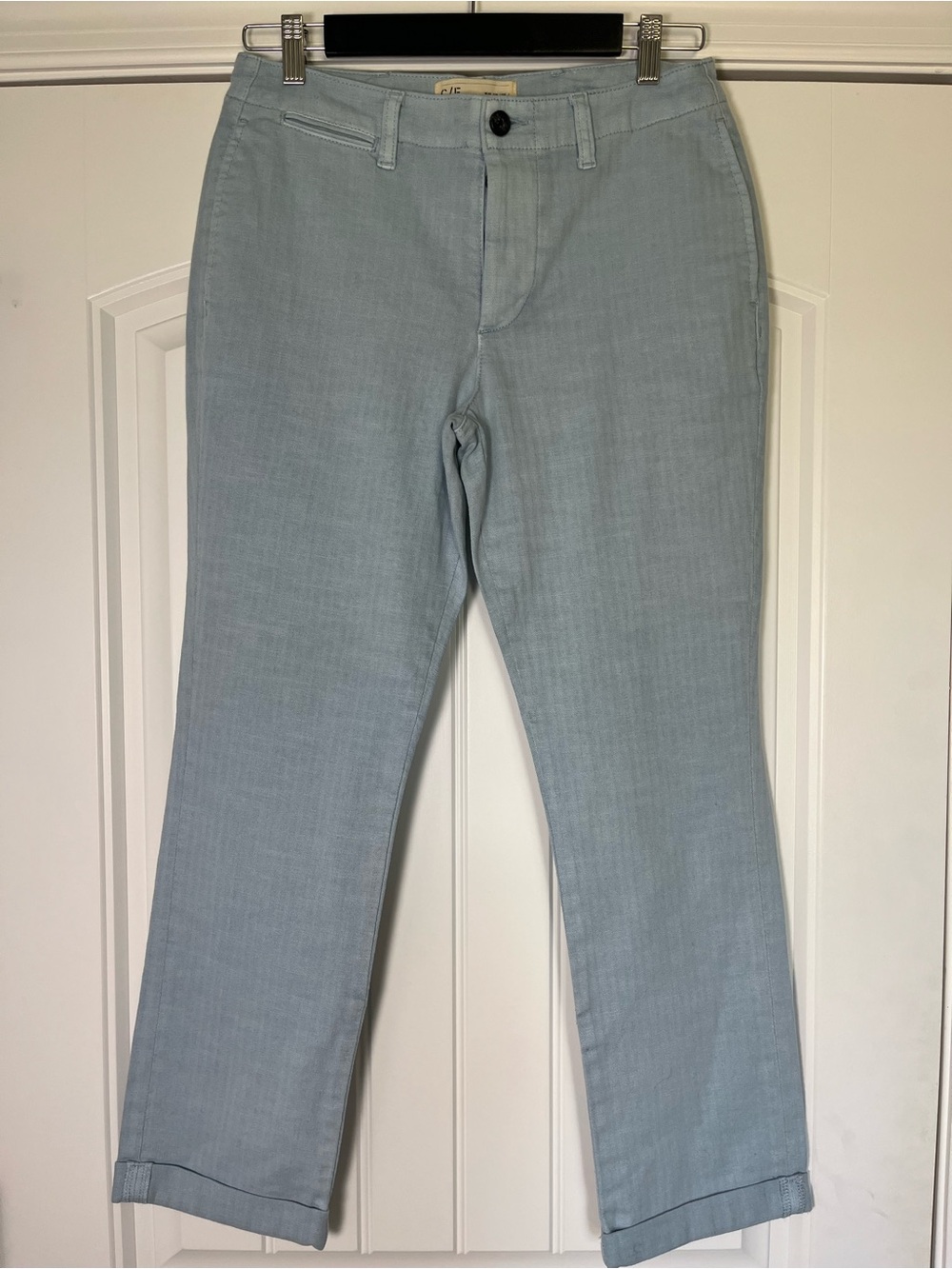 Current/Elliott Captain Pant French Enamel Size 27 Cotton Fall Chic Preppy